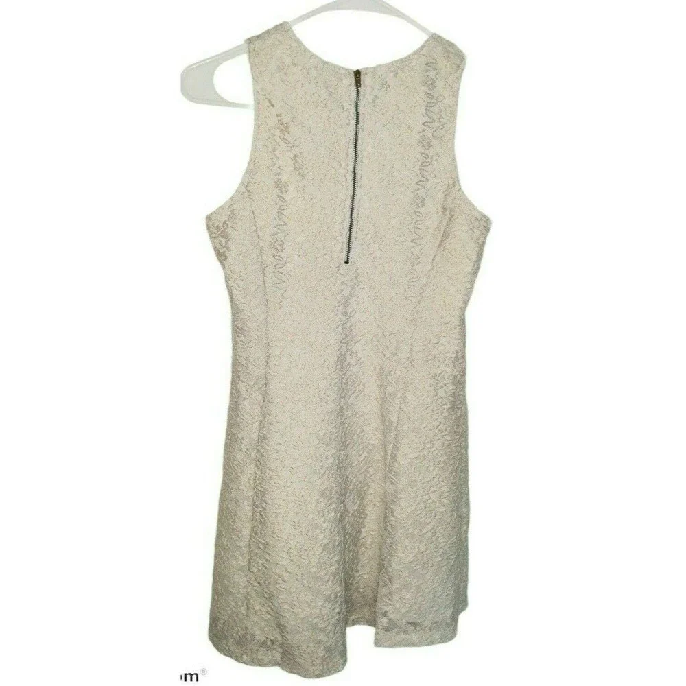 Forever 21 Girls White Ivory Lace Overlay Dress Sz 13/14